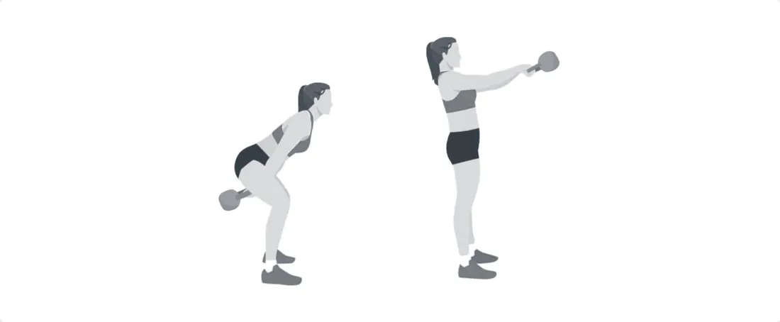 Ilustración: Vitalizaciones con kettlebell o mancuerna